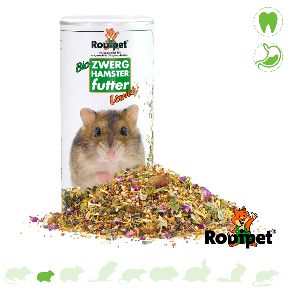 Rodipet Bio Variété de nourriture pour hamster nain 500 grammes