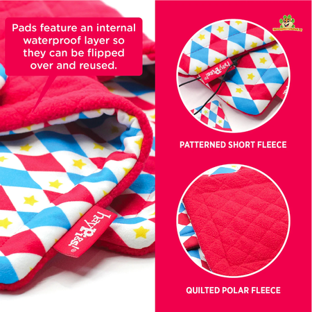 HayPigs Zestaw 3 sztuk HayPigs Harlequin Plasmat dla gryzoni i królików