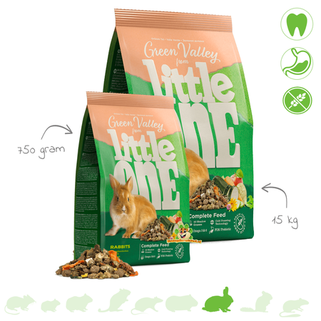 Mealberry Comida para conejos Little One Green Valley sin cereales