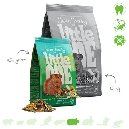 Mealberry Nourriture pour cochon d'Inde Little One Green Valley sans céréales