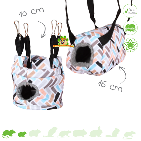 Nagetier-Hängematte Cube Clara für Nagetiere!
