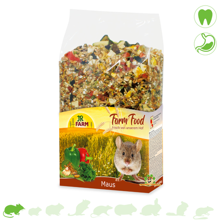 JR Farm Alimento para ratones adultos de granja, 500 gramos.
