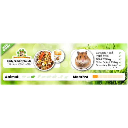 Bunny Nature Alimento para hámster Hamster Dream Expert, 500 gramos.