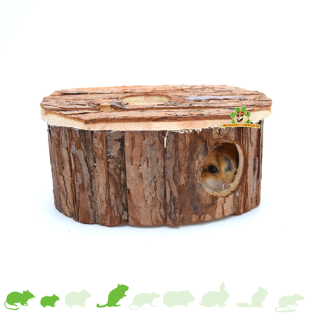 Domek Drewniany Pusty 17 cm dla Gryzoni!