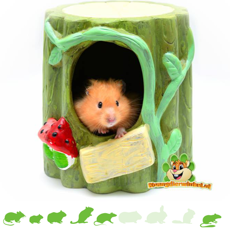 Sprookjes Boomstam 18 cm voor Knaagdieren!