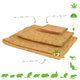 Hugro Tapis en chanvre Hugro pour rongeurs, lapins, furets et oiseaux