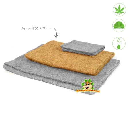 Hugro Alfombra de cáñamo Hugro para roedores, conejos, hurones y pájaros.