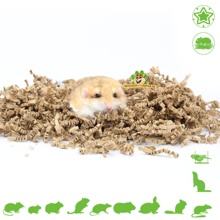 Knaagdierwinkel® Frisches, braunes Nistmaterial
