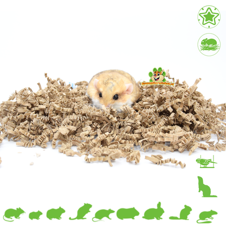 Knaagdierwinkel® Frisches, braunes Nistmaterial