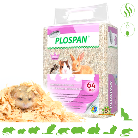 Plospan KINGSIZE Houtkrullen 64 Liter