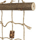 Trixie Pared de escalada con cuerda de 27 cm para ratones, ratas y pájaros.