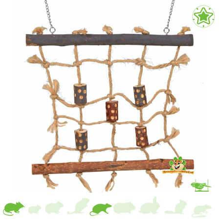 Trixie Mur d'escalade en corde de 27 cm pour souris, rats et oiseaux