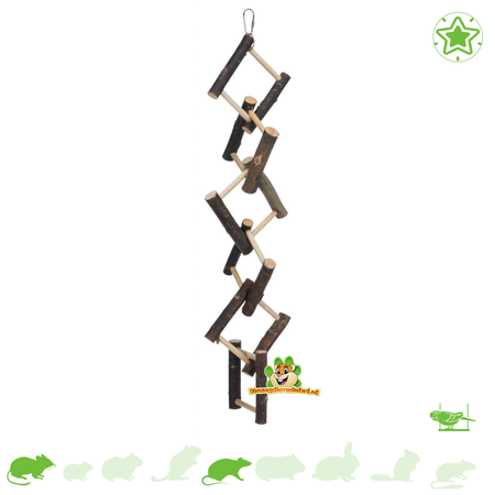 Trixie Échelle tordue 58 cm pour souris, rats et oiseaux