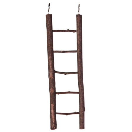 Escalera natural de madera para pequeños roedores y aves