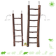 Escalera natural de madera para pequeños roedores y aves