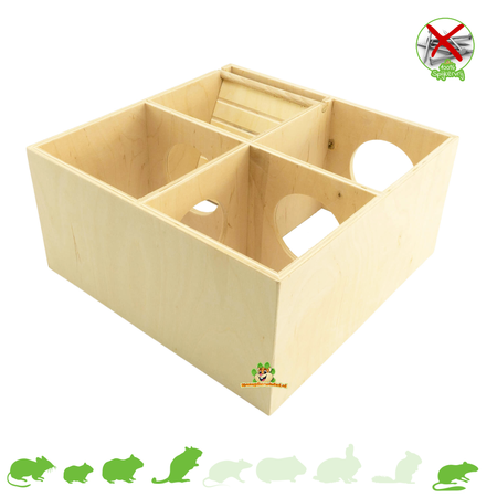 Getzoo Dom wielopokojowy bez gwoździ, dach łupkowy Nido 25 cm