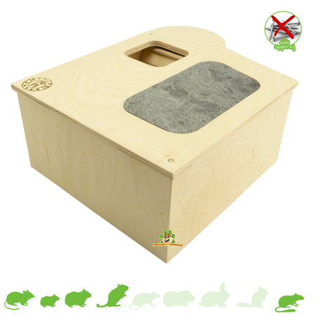 Getzoo Dom wielopokojowy bez gwoździ, dach łupkowy Nido 25 cm