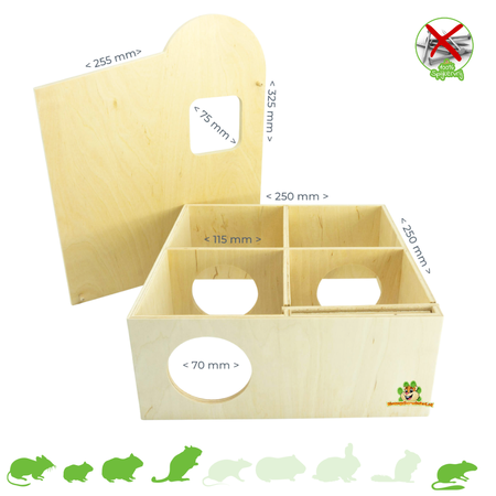 Getzoo Maison multipièces sans clous Nido Toit en ardoise 25 cm