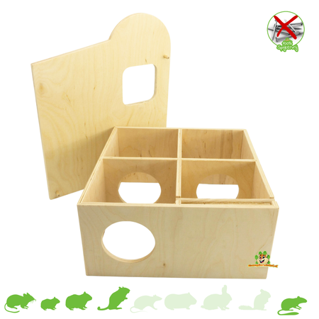 Getzoo Dom wielopokojowy bez gwoździ, dach łupkowy Nido 25 cm