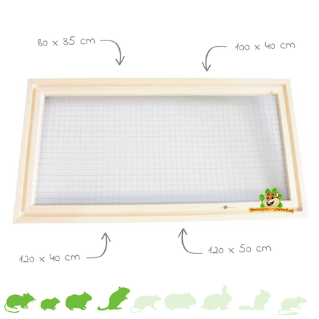 Knaagdierwinkel® Couvercle de sortie pour aquarium et terrarium/gerbilarium