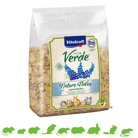 Vitakraft Flocons de lupin Vita Verde Nature pour rongeurs et lapins !