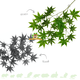 Hanging Artificial Cannabis Plant 65 cm