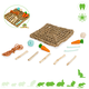 Rabbits Foraging Mat Seagrass with Toys 30.5 cm