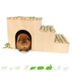 Elmato Wooden Staircase House 42 cm for Rodents!