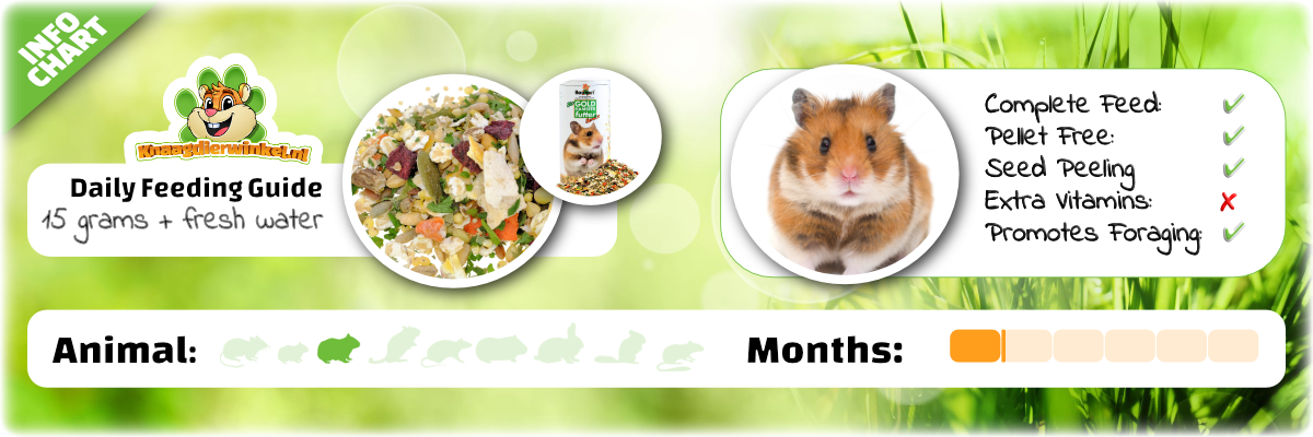 Rodipet Nourriture pour hamster biologique