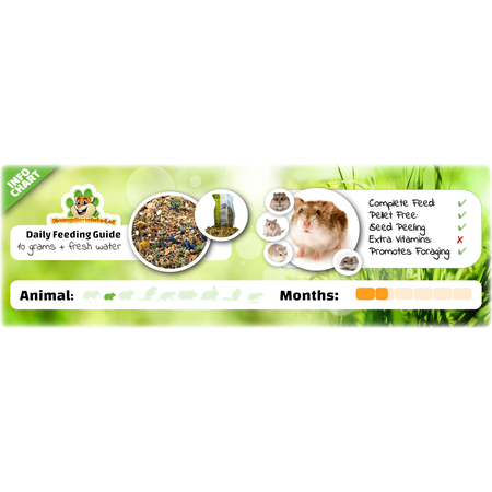 Getzoo Alimento para hámster enano 500 gramos