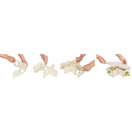 Trixie Spijkervrij Mehrraum-Eckhaus 3 Zimmer für Nagetiere