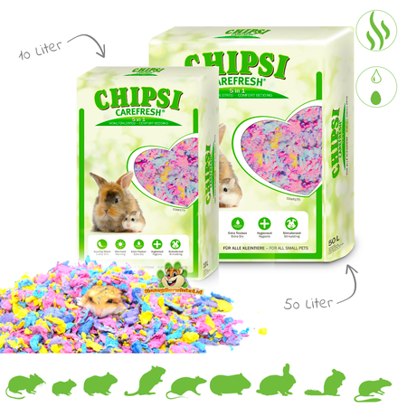Chipsi Carefresh Confetti Paper Bedding for Rodents and Rabbits