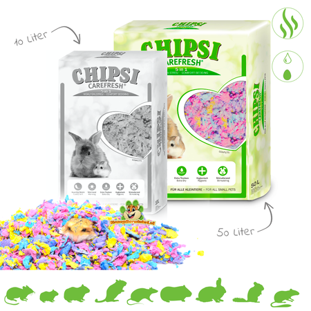 Chipsi Carefresh Confetti Paper Bedding for Rodents and Rabbits