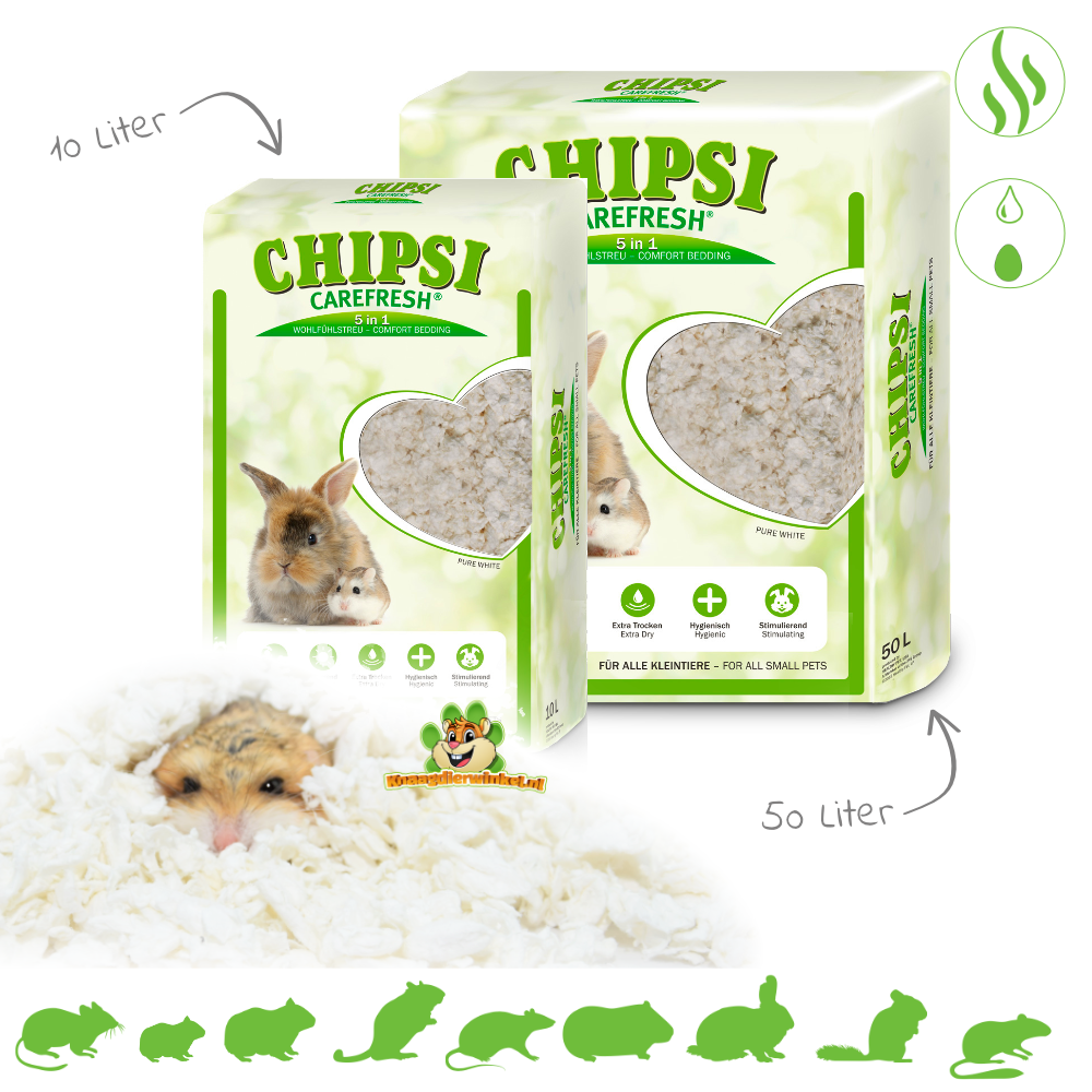 Chipsi Carefresh Couvre-sol blanc pur