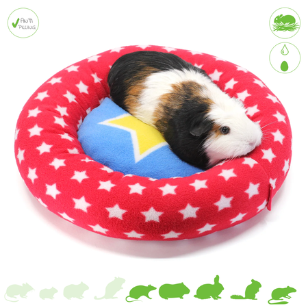 HayPigs HayPigs Circus Piggy Crash Alfombra y Cesta de Polar de 35 cm para roedores