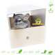 Knaagdierwinkel® Chinchilla-Badehaus aus Aluminium und Holz, 36 cm