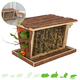 Trixie Heuraufe aus Holz mit Snackfach und Boden, 40 cm