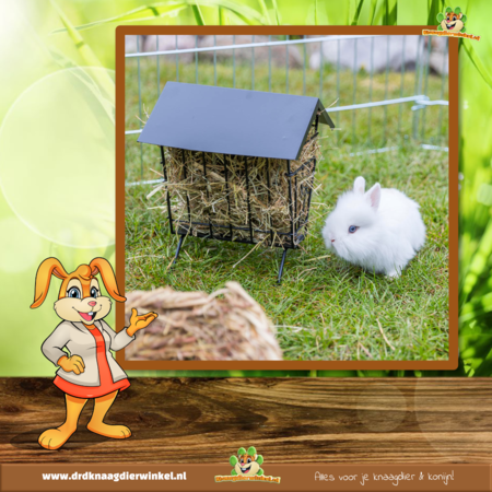 Trixie Metal Hay Rack Standing with Roof 20 cm