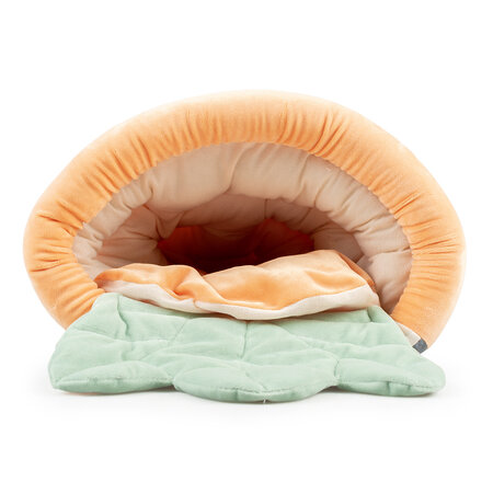 Saco de dormir de peluche con forma de zanahoria de 40 cm para ratas, cobayas y hurones.