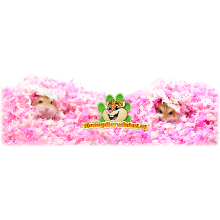 PetsPick Über Paper Bedding Pink & White 36 Liter