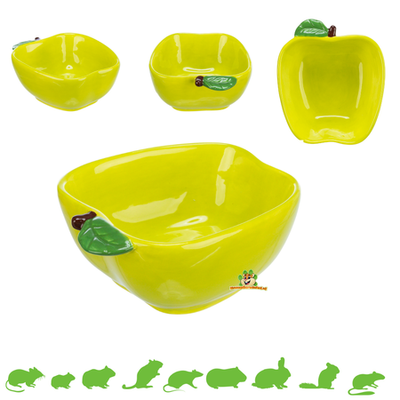 Trixie Keramik-Futter- und Wassernapf Apfel 12 cm