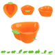 Trixie Food Bowl & Water Bowl Carrot 12 cm