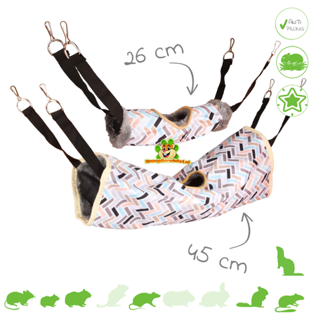 Knaagdier Hangtunnel Clara voor Knaagdieren & Fretten!!