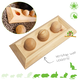 Wooden Foraging Puzzle Game Flip Up 18 cm for Rodents
