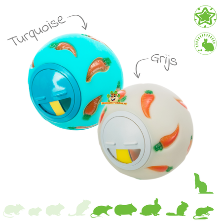 Trixie Plastic Foerageer Snackbal Wortel 7 cm