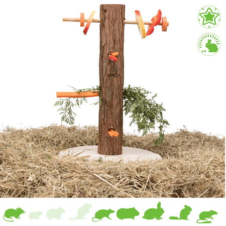 Trixie Futterbaum 36 cm für Nagetiere und Kaninchen