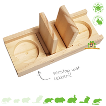 Houten Foerageer Denkspel Flip Up 18 cm