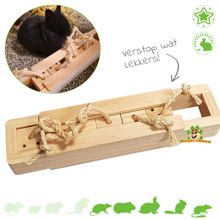 Futtersuchspiel aus Holz, 37 cm, für Nagetiere