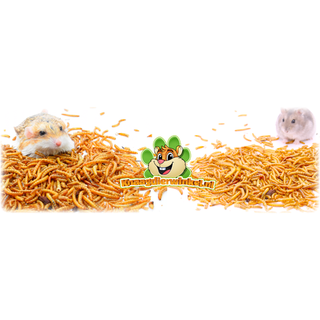 Knaagdierwinkel® Gedroogde Meelwormen voor kleine knaagdieren