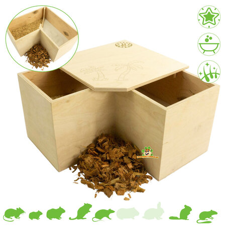 Getzoo Baño de arena Marley de 25 cm para hámsteres, jerbos y ratas.